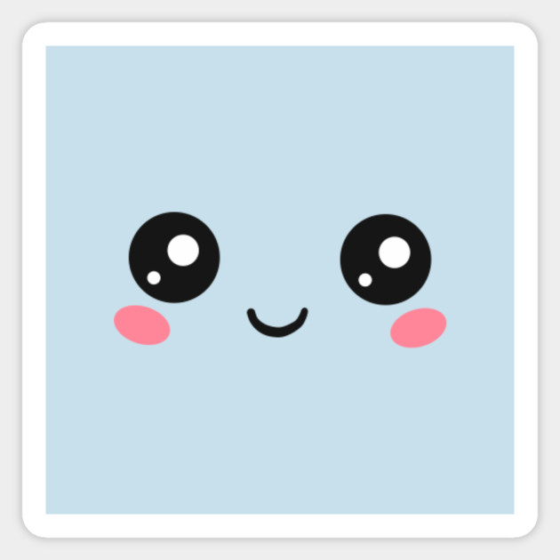 CUTE KAWAII FACE Eyes Funny Emoticon Emoji Anime - Kawaii - Sticker